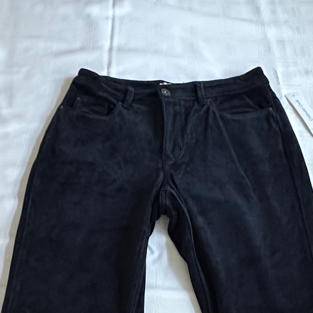 Coldwater Creek Women's Dsrk Navy Velvet Pants